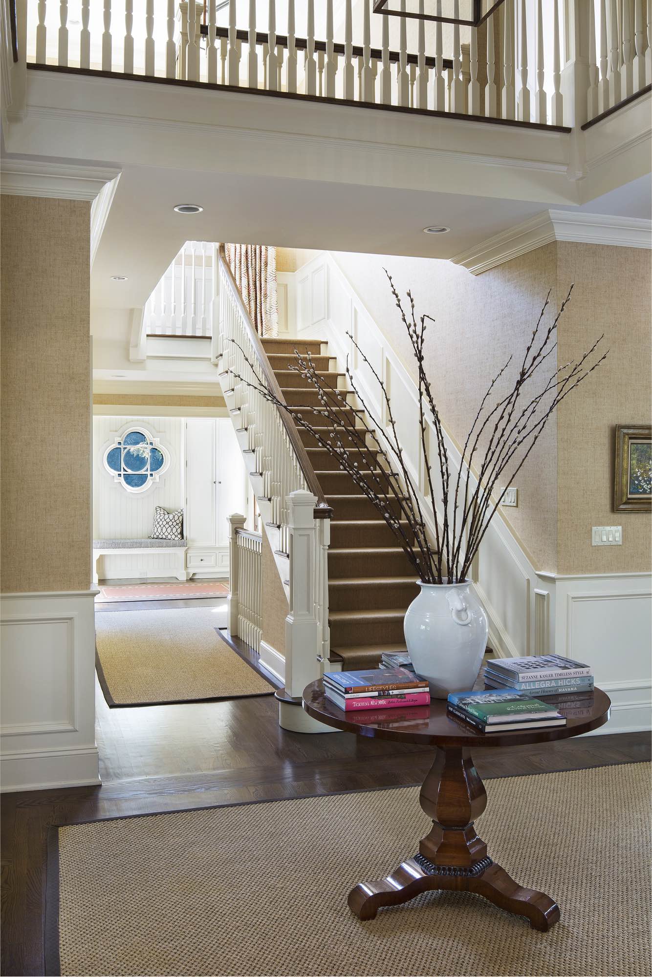 Interior Colonial Home Stairway