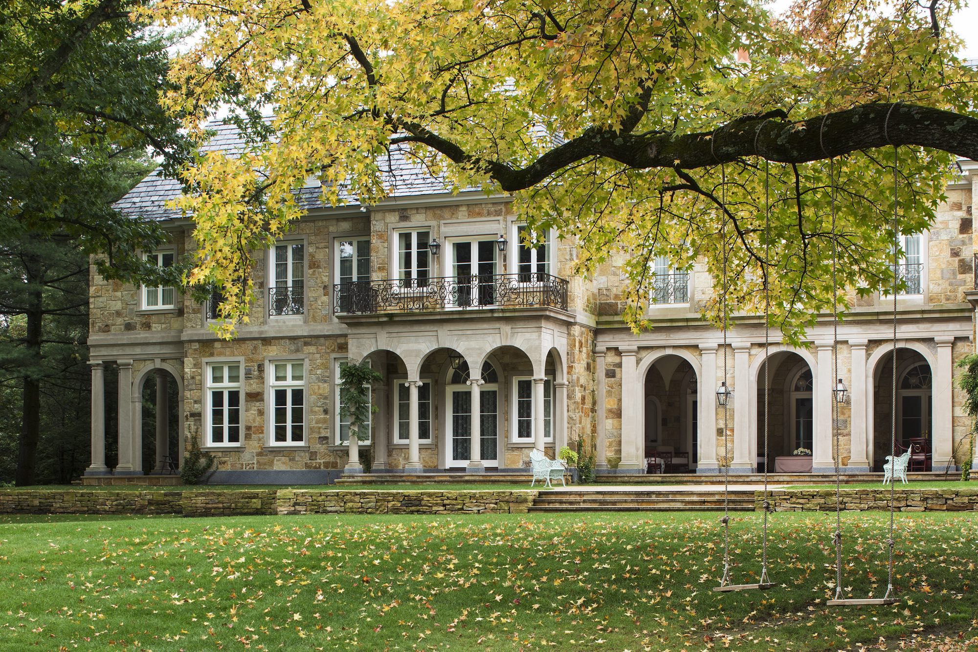 American-French County Home in Greenwich Connecticut
