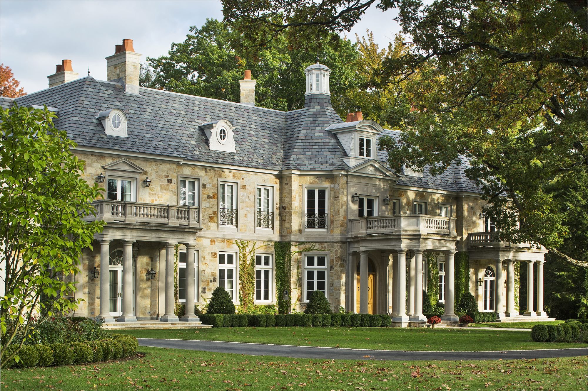 American-French Country Home Exterior