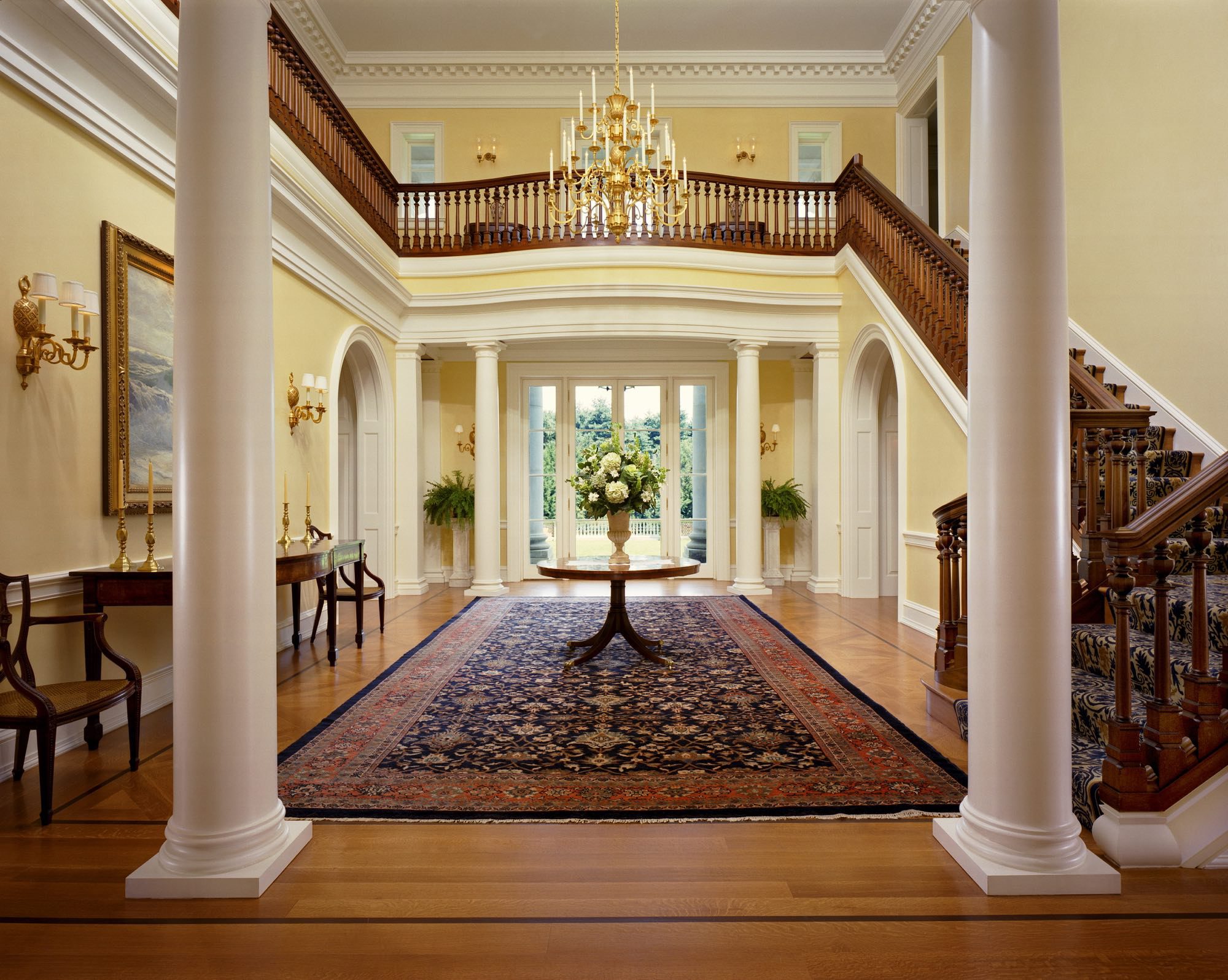 Luxury architecture inside a Georgian style home