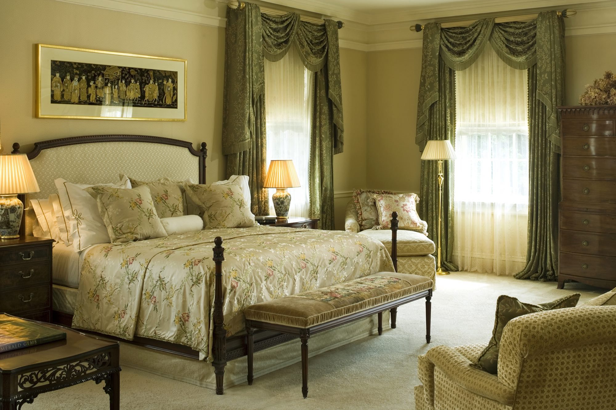 Bedroom in a Georgian style home