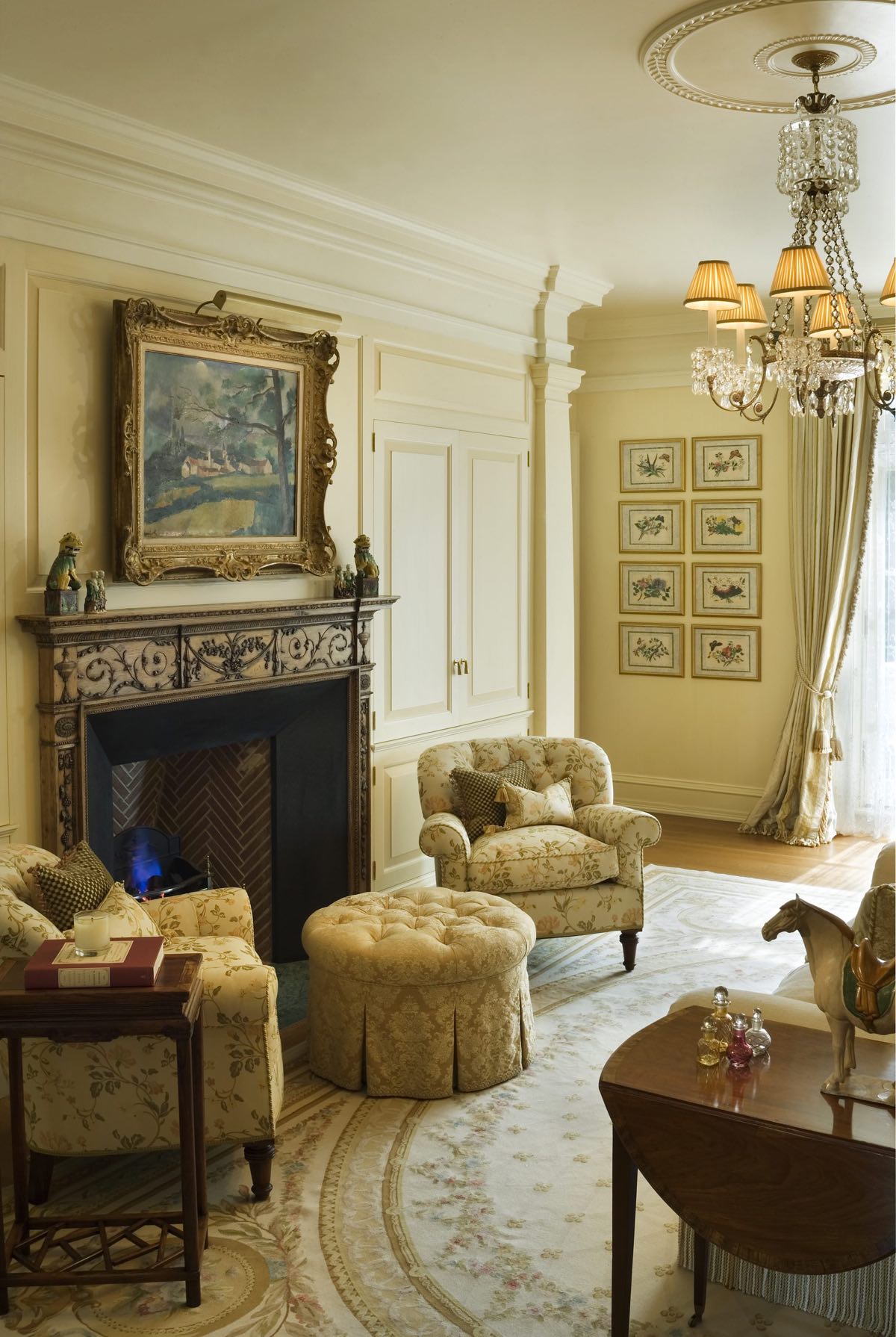 Fireplace in a master bedroom in a Georgian style home