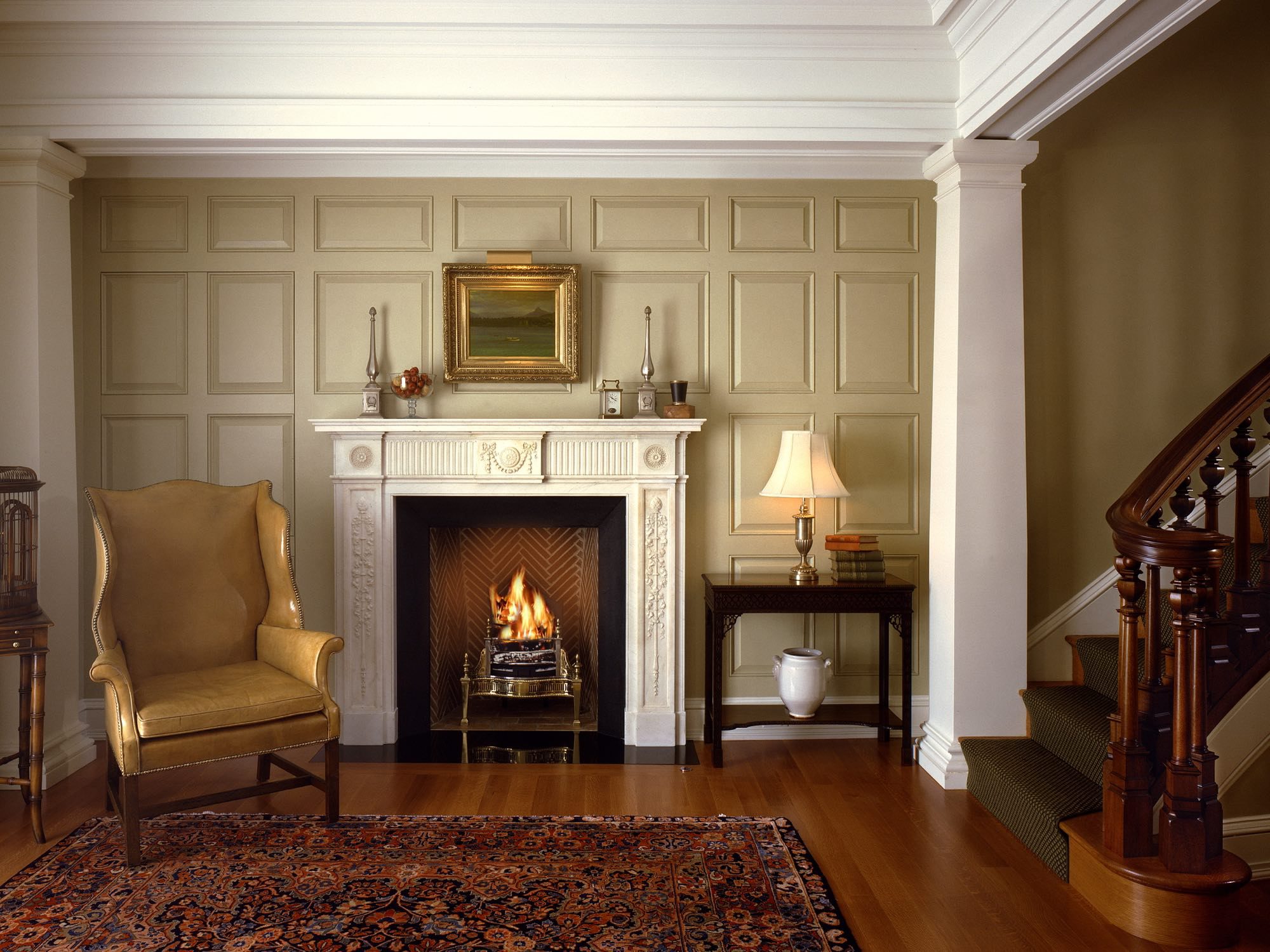 Fireplace in a Georgian estate