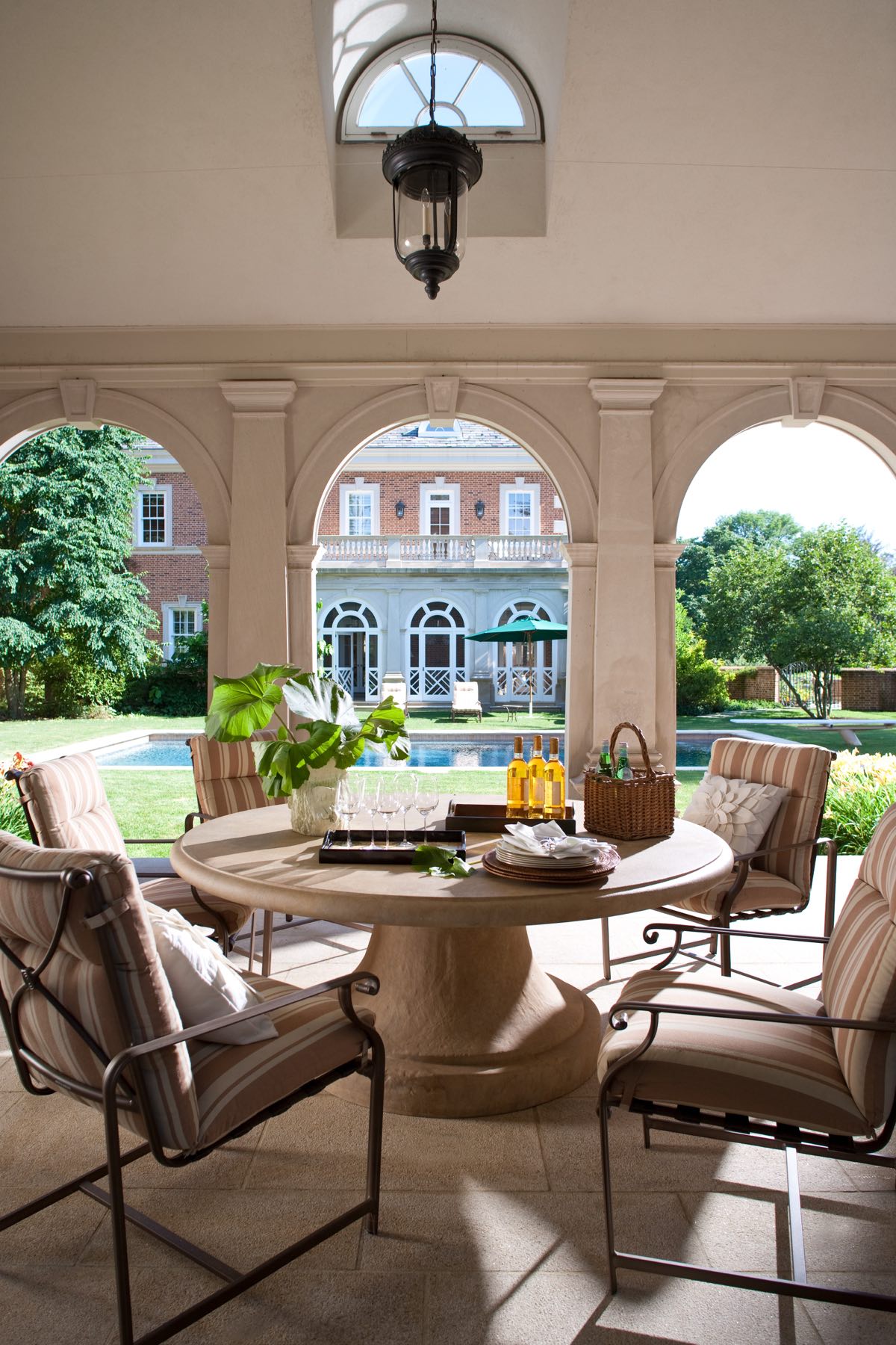 Outdoor patio area
