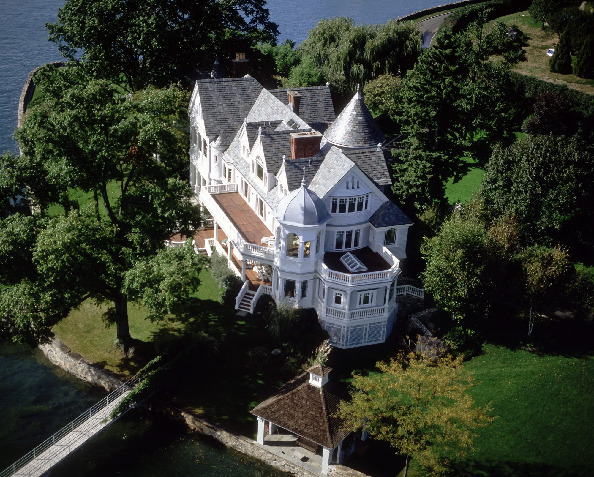 Side Aerial View of Queen Anne Residence
