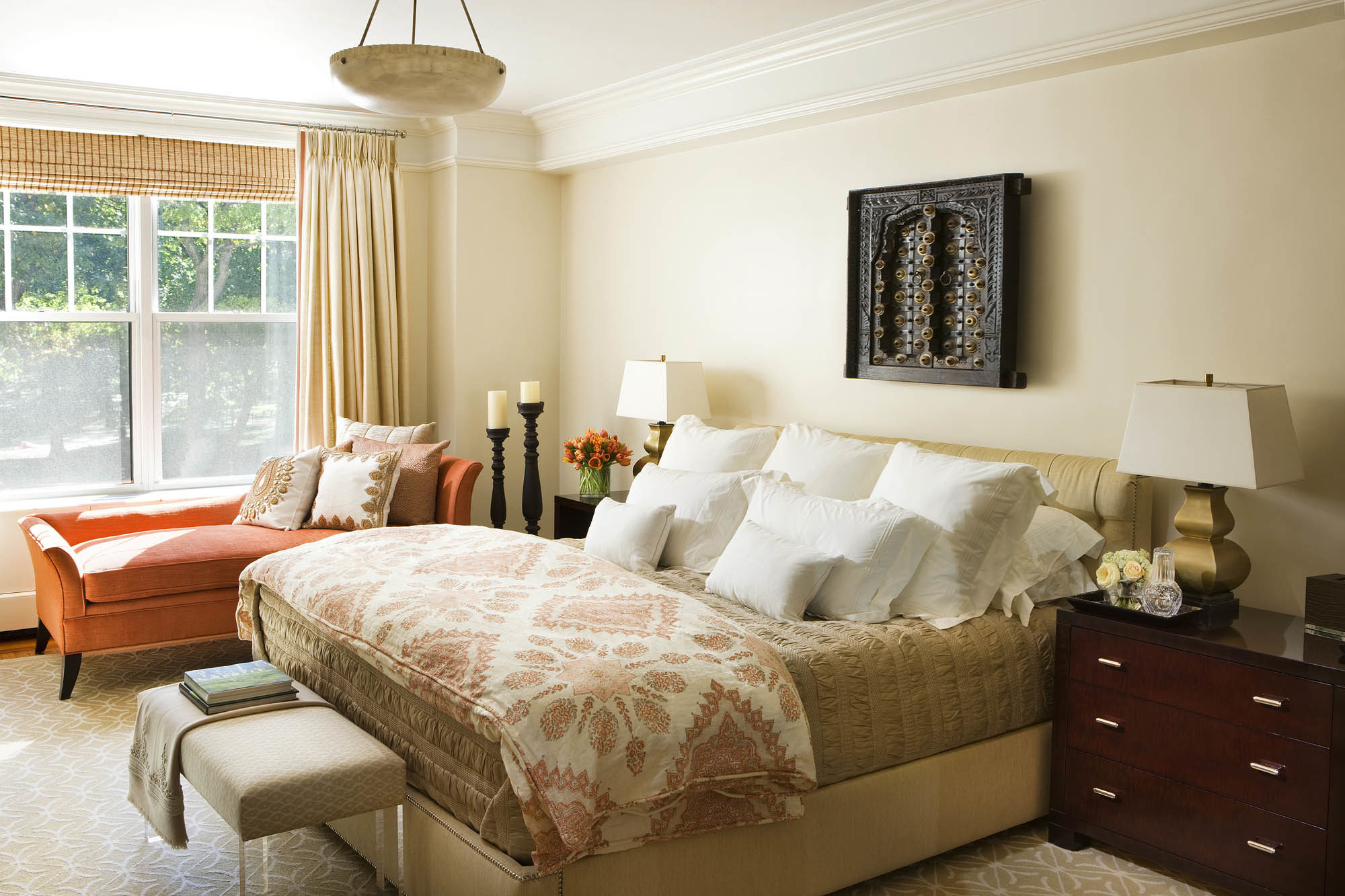Bedroom in modern New York apartment