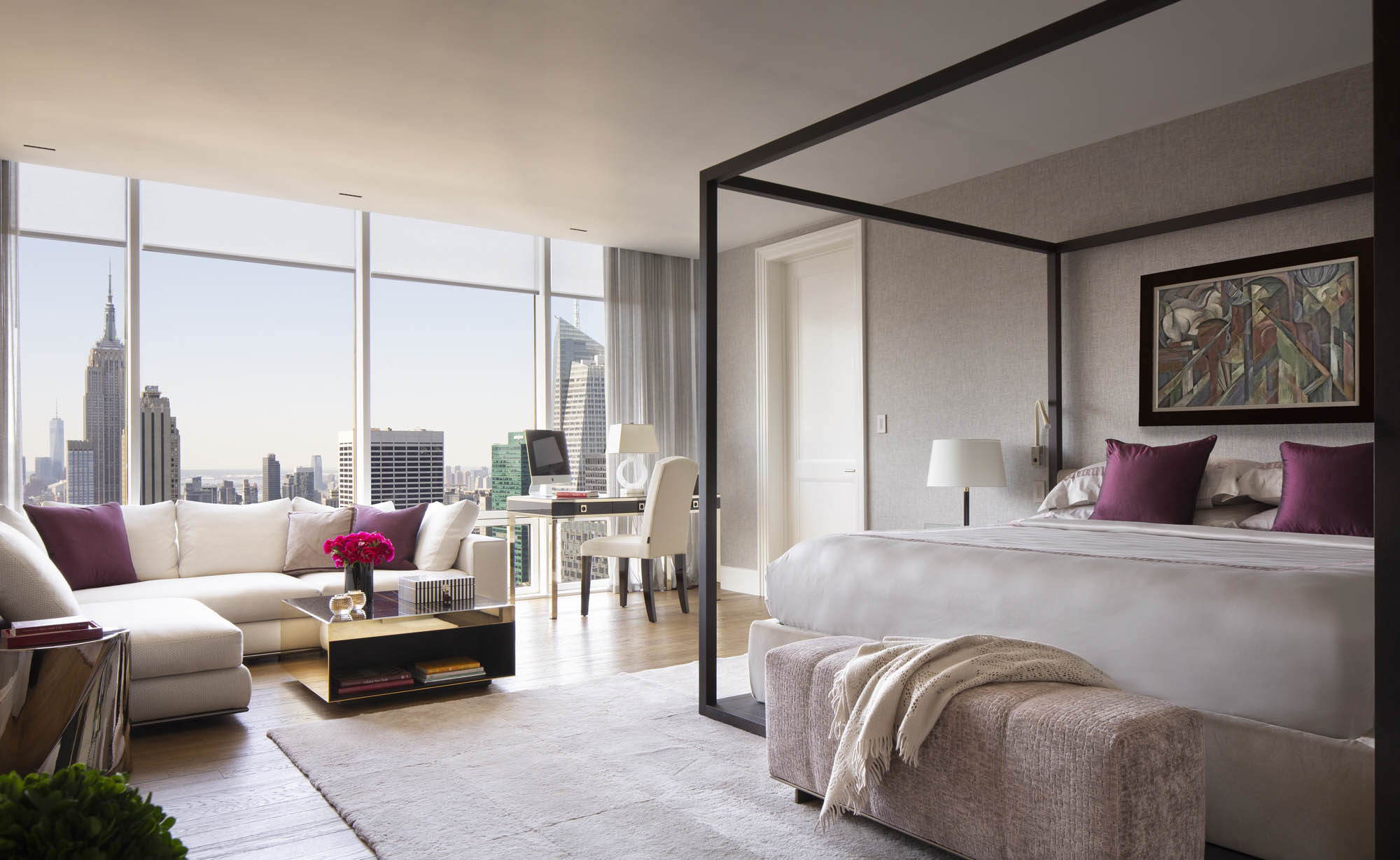 Bedroom in luxury New York City Apartment