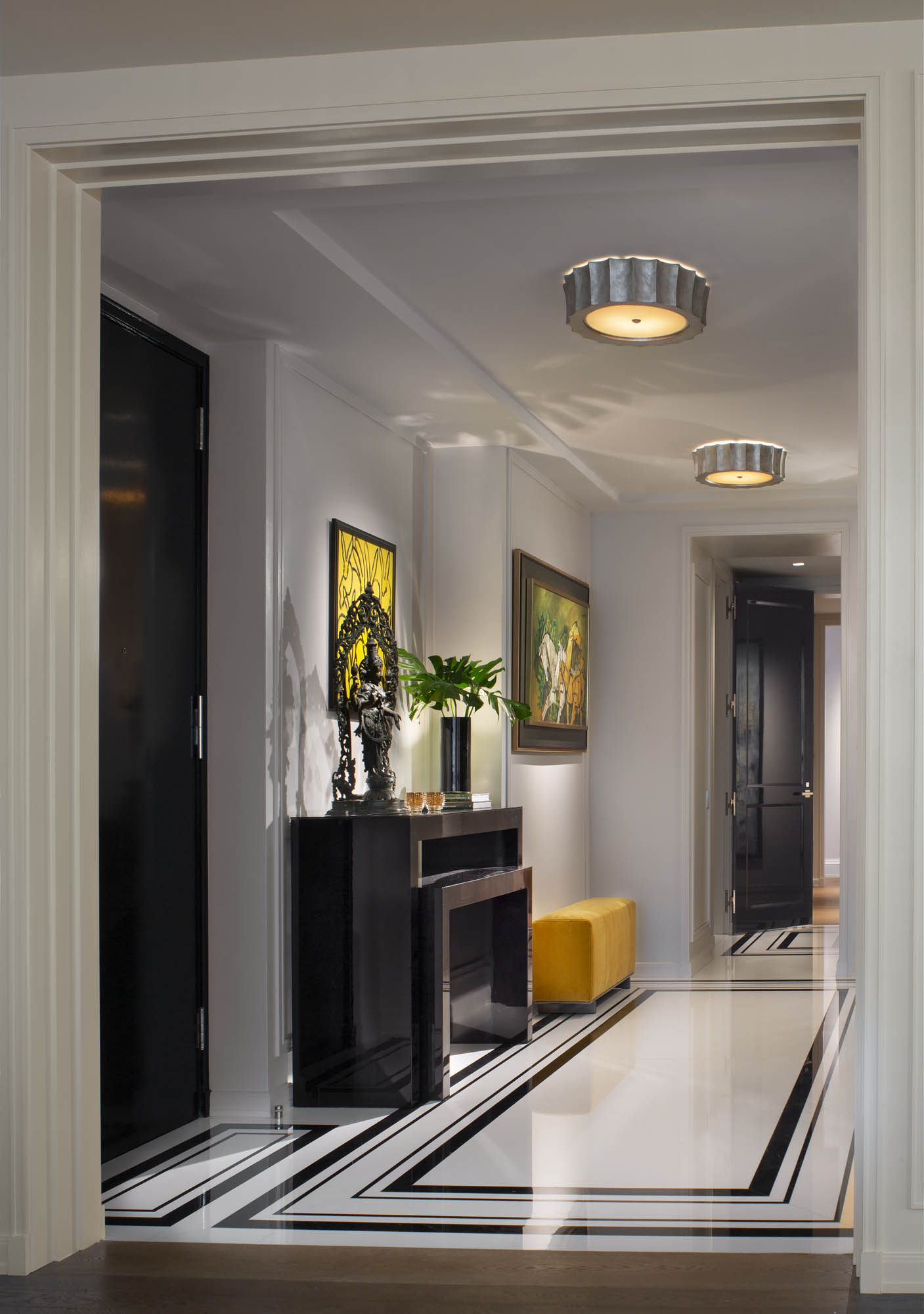 Modern New York Apartment Hallway