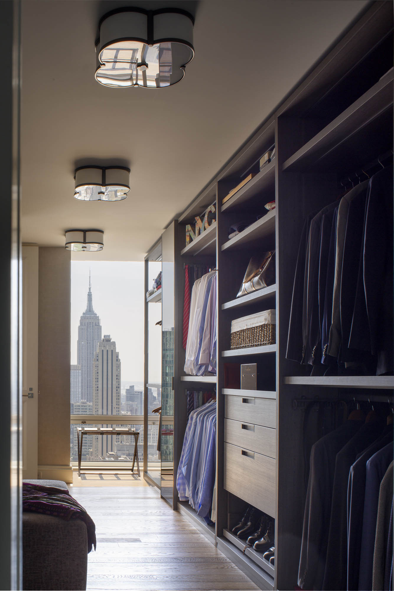 Closet in luxury New York Apartment